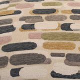 Arem Upholstered Multi-Color Ottoman Gray / Pink / White / Yellow - Gray / Beige by Uttermost - View 5