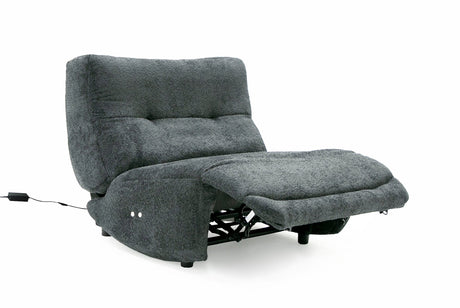 Divani Casa Basil - Modern Dark Grey Fabric Large Electric Recliner Chair - VGSX - 22056 - RCLNR - LRG - EMBONY - Home Elegance USA - 1