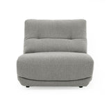 Divani Casa Basil - Modern Grey Fabric Large Electric Recliner Chair - Home Elegance USA
