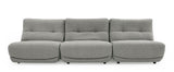 Divani Casa Basil - Modern Grey Fabric Large Electric Recliner Chair - Home Elegance USA