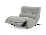 Divani Casa Basil - Modern Grey Fabric Large Electric Recliner Chair - Home Elegance USA