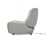 Divani Casa Basil - Modern Grey Fabric Large Electric Recliner Chair - Home Elegance USA