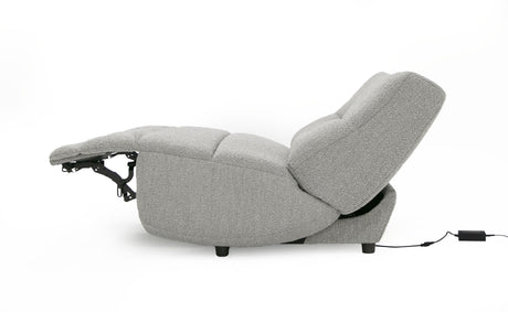 Divani Casa Basil - Modern Grey Fabric Large Electric Recliner Chair - Home Elegance USA