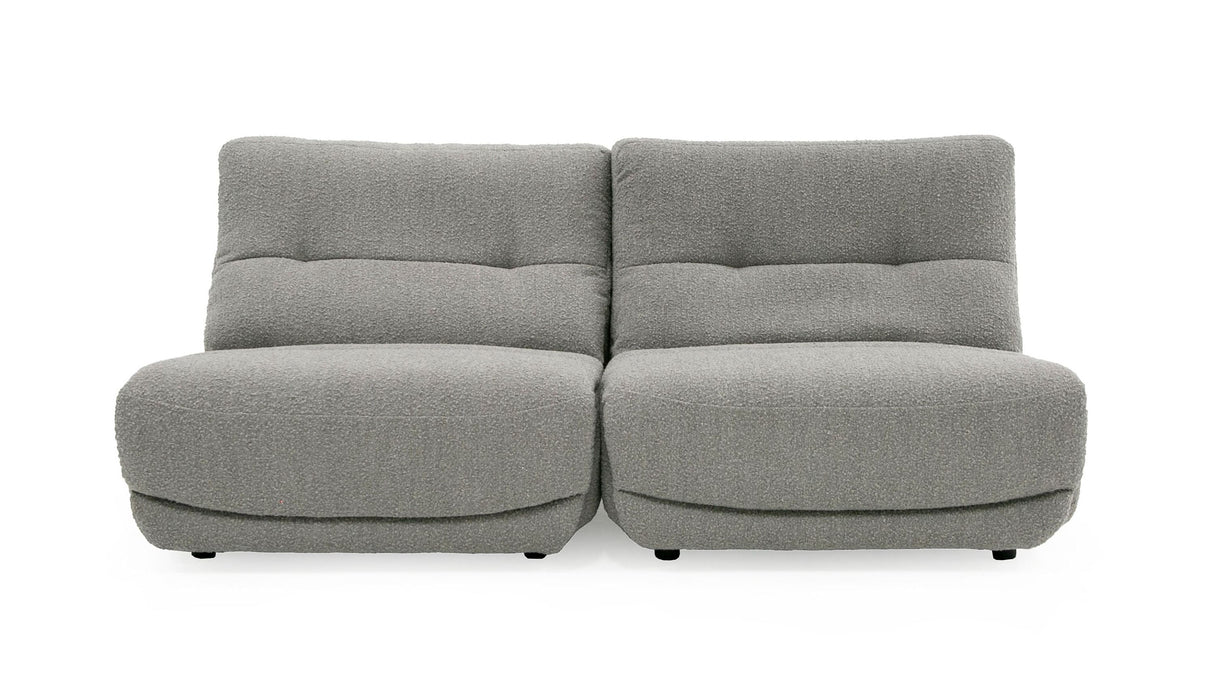 Divani Casa Basil - Modern Grey Fabric Large Electric Recliner Chair - Home Elegance USA