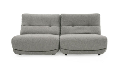 Divani Casa Basil - Modern Grey Fabric Large Electric Recliner Chair - Home Elegance USA