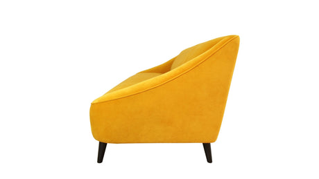 Baylee Sofa Maize Yellow Velvet Upholstered 80 inch - Modern Space-Saving Design