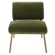 Knoll Mid-Century Accent Chair - Green by Uttermost - View 1