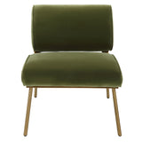Knoll Mid-Century Accent Chair - Green by Uttermost - View 1
