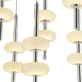 Double Spanish Alabaster Rectangular Chandelier // Chrome  | Finesse - Home Elegance USA