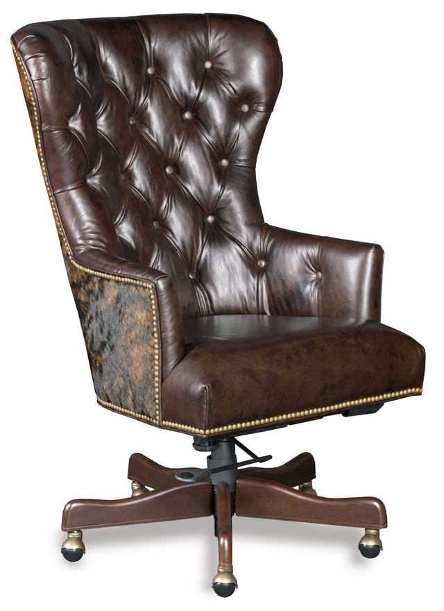 Katherine Home Office Chair - Dark Brown by Hooker Furniture - View 1