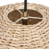 Seagrass 1 Light Dome Pendant - Light Brown by Uttermost - View 5