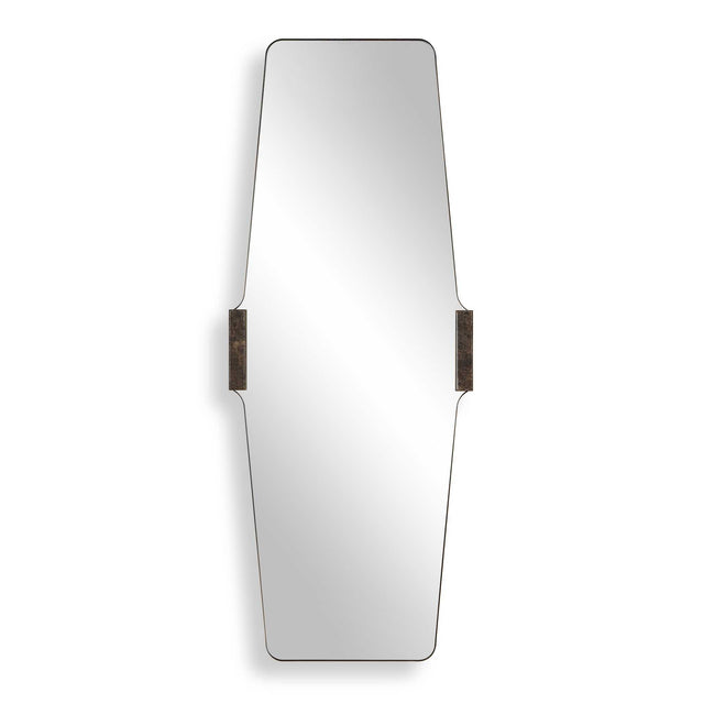 Orson Mid-Century Tall Mirror Bronze / Brown - Dark Brown by Uttermost - View 1