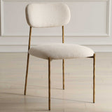 Capture Dining Chair (Set of 2) Gold / White - White / Gold by Uttermost - View 3