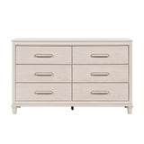 Modern Glam Style Six-Drawer Dresser with Jewelry Trays Wooden Bedroom Furniture 1pc