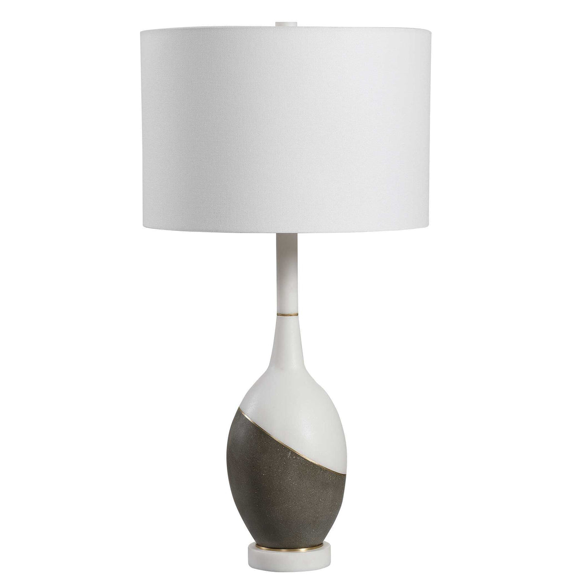 Tanali Modern Table Lamp White & Gray - White / Dark Gray by Uttermost - View 4