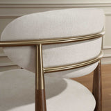 Moxie Counter Stool Walnut / White - Light Brown / White by Uttermost - View 3