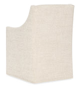 Eleana Castered Arm Chair - Beige by Hooker Furniture - View 4