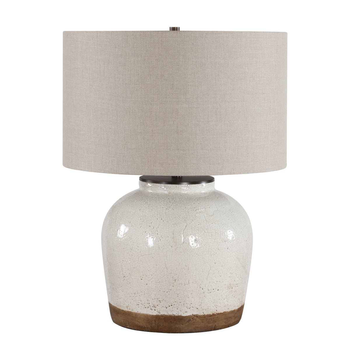 Jarret Glaze Table Lamp - White by Uttermost - View 3