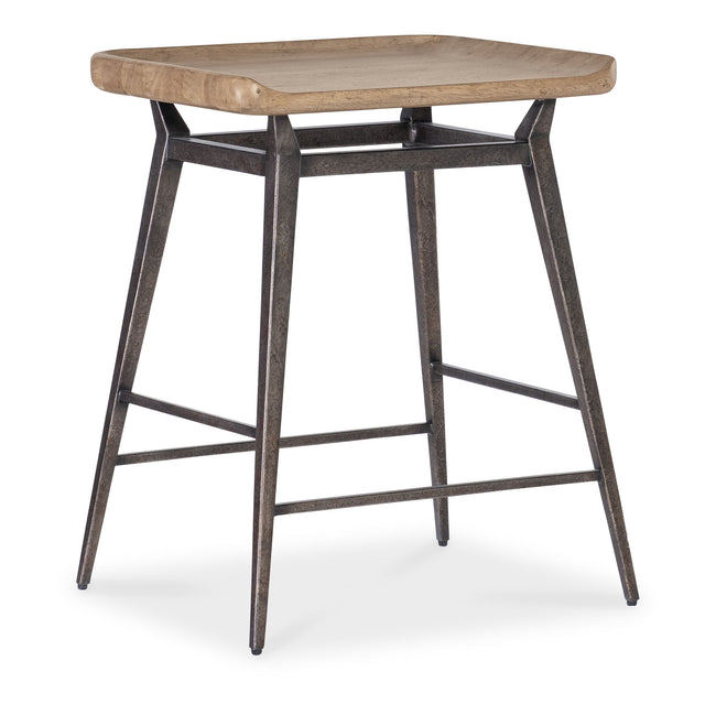 Vineyard Row Counter Chair - Light Brown / Black by Hooker Furniture - View 1