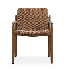 Sumba Golden Flax Outdoor Dining Chair - Light Brown by Uttermost - View 1