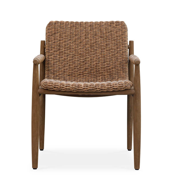 Sumba Golden Flax Outdoor Dining Chair - Light Brown by Uttermost - View 1