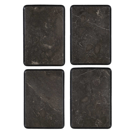 Cavern Stone & Iron Accent Table - Black by Uttermost - View 8