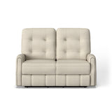 Devon Transitional Fabric Power Reclining Loveseat With Power Headrests | Flexsteel