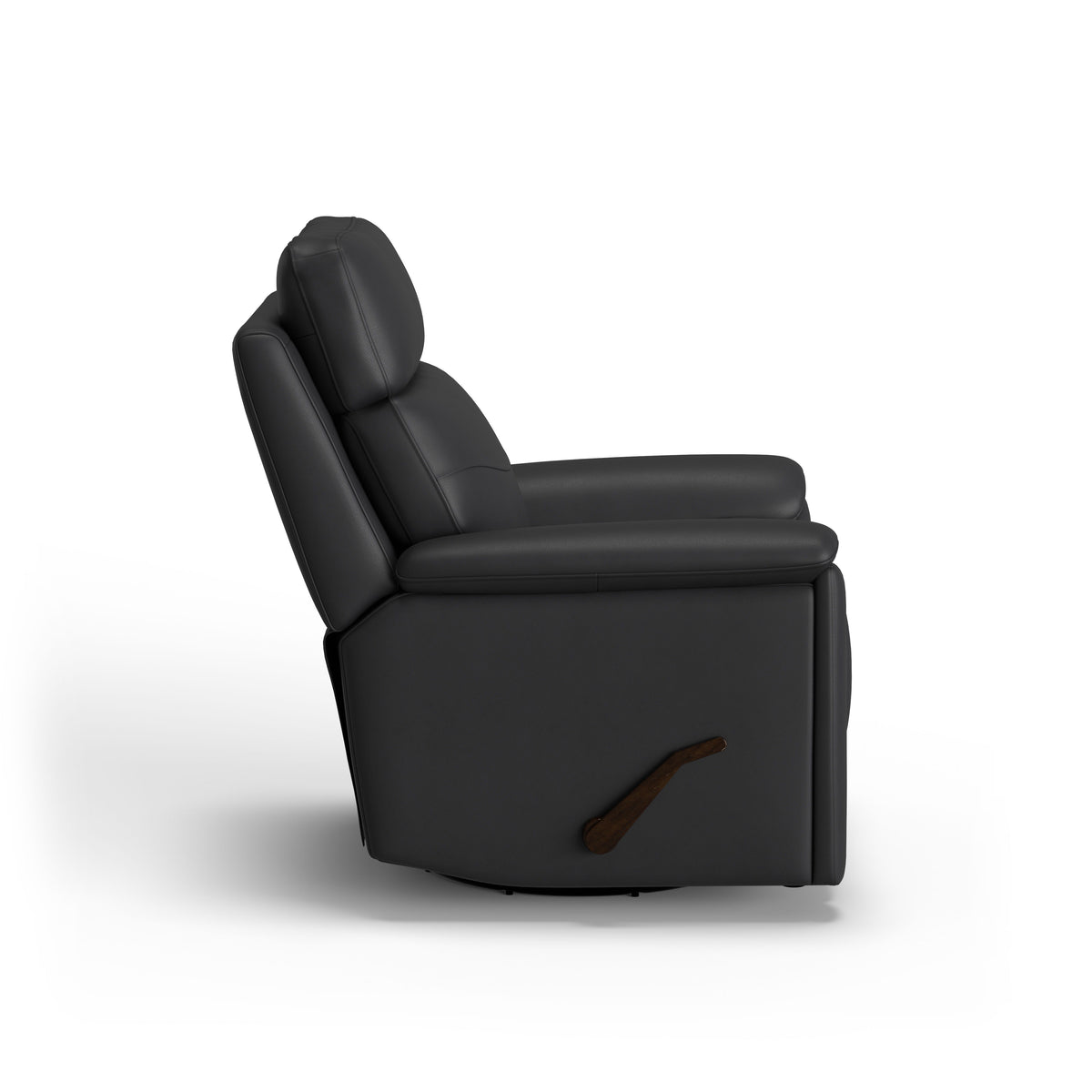 Refined Transitional Leather Swivel Gliding Recliner | Flexsteel