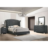 Kennedy Grey 4-piece Queen Bedroom Set
