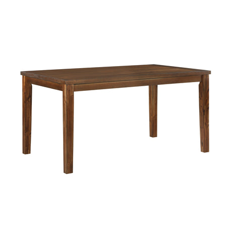 Transitional Styling 7-Piece Pack Dinette Set Cherry Finish Dining Table and 6x Side Chairs Textured Fabric Upholstered Seat Wooden Classic Look Furniture - sold by Home Elegance USA