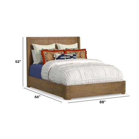 Normandy Queen Panel Bed - Light Brown | Flexsteel