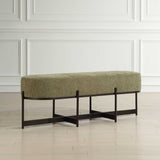 Merino Fabric Bench Moss - Green by Uttermost - View 4