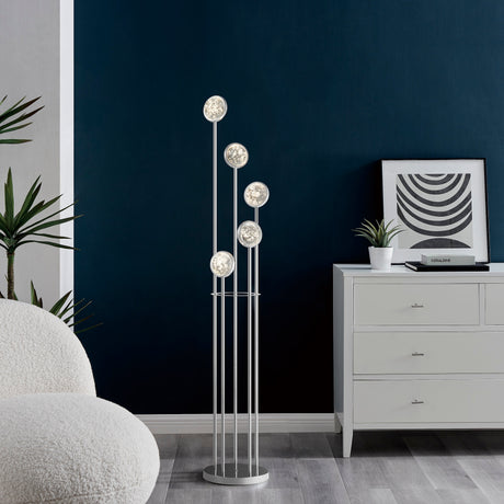 Bubbling Glow Floor Lamp // Chrome  | Finesse - Home Elegance USA