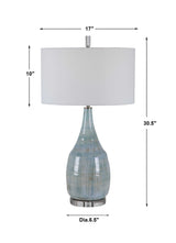 Rialta Coastal Table Lamp - Light Blue / White by Uttermost - View 8
