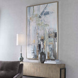 Natural Springs Hand Painted Canvas Art - Light Gray by Uttermost - View 3