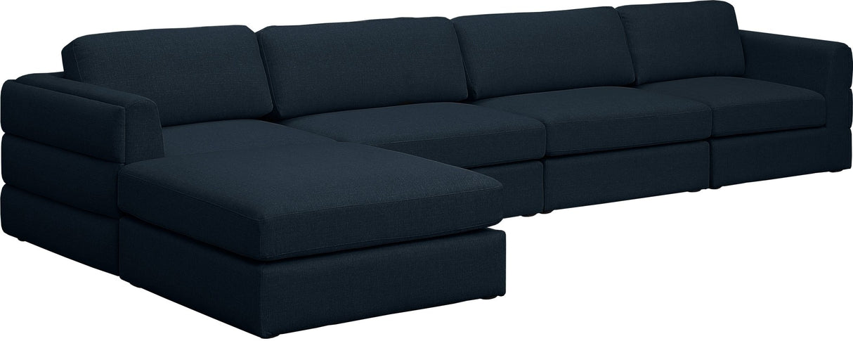 Beckham - Modular Sectional 5 Piece - Navy | Home Elegance USA