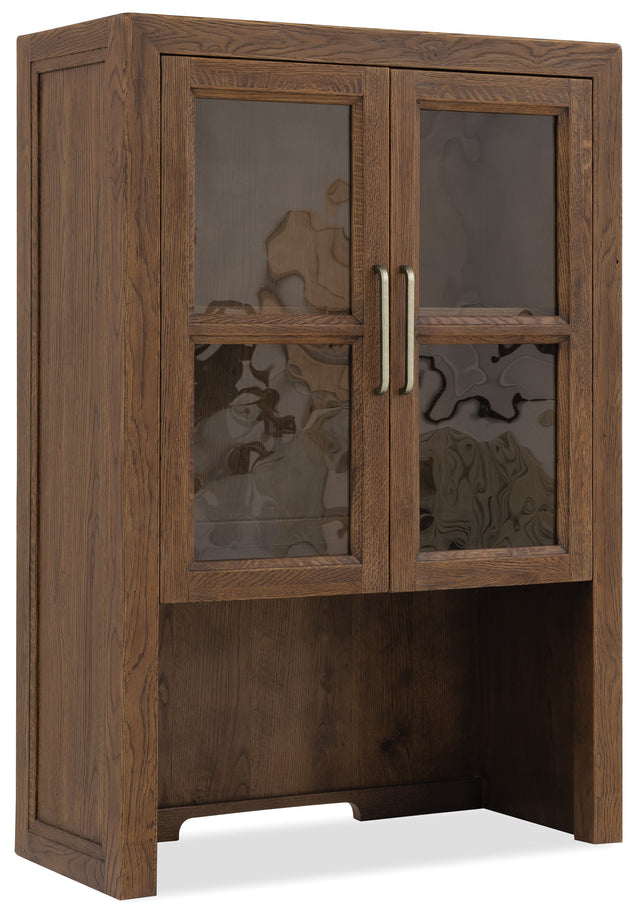 Driftwood Bookcase Hutch Worn Saddle - Dark Brown by Hooker Furniture - View 1