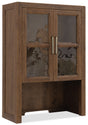 Driftwood Bookcase Hutch Worn Saddle - Dark Brown by Hooker Furniture - View 1