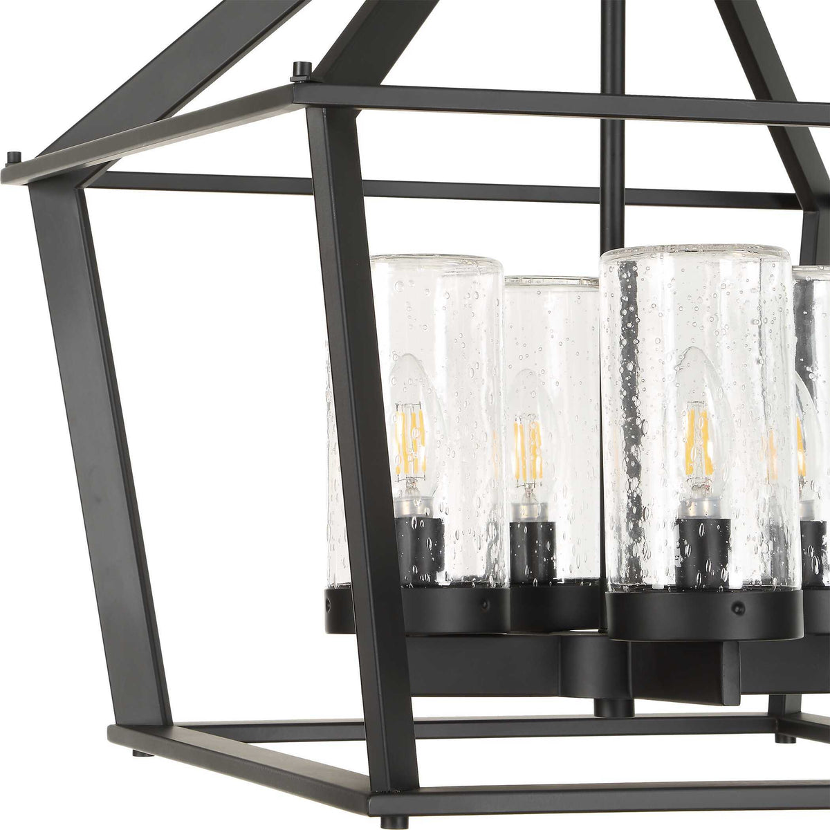 Evanston 4 Light Indoor-Outdoor Pendant - Black by Uttermost - View 6