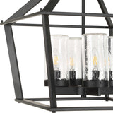 Evanston 4 Light Indoor-Outdoor Pendant - Black by Uttermost - View 6
