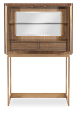 Eleana Bar On Stand Medium Wood / Gold - Dark Brown / Gold by Hooker Furniture - View 8