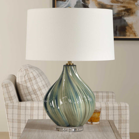 Tausha Table Lamp - Blue / Green by Uttermost - View 3