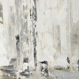 Hours In Silence Abstract Art - Gray / White by Uttermost - View 5