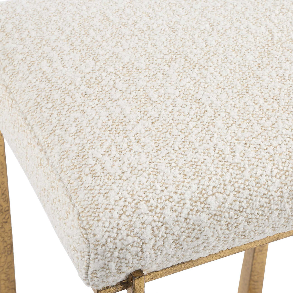 Midas Counter Stool - White / Gold by Uttermost - View 7