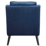 O'Brien Velvet Armchair - Blue / Black by Uttermost - View 4