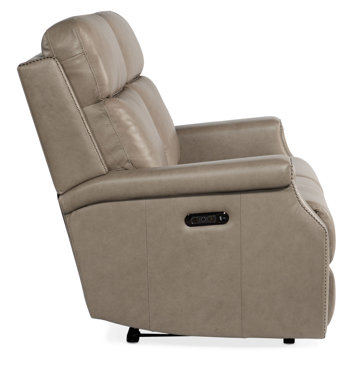 Vaughn Zero Gravity Loveseat With Power Headrest - Gray by Hooker Furniture - View 5