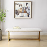Midas Bench - White by Uttermost - View 2