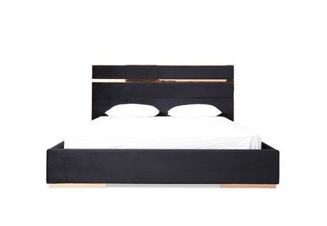 Cartier Modern Black & Rose Gold Bedroom Set – VIG Furniture - sold by Home Elegance USA
