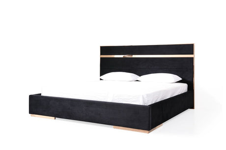 Cartier Modern Black & Rose Gold Bedroom Set – VIG Furniture - sold by Home Elegance USA