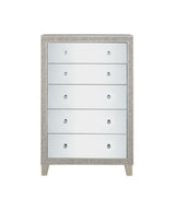 Acme - Sliverfluff Chest BD00247 Mirrored & Champagne Finish